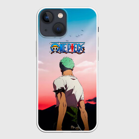 Чехол для iPhone 13 mini с принтом Ророноа Зоро эпичный One Piece в Санкт-Петербурге,  |  | anime | manga | one piece | zoro roronoa | аниме | большой куш | ван пис | великий флот | вон пис | зородзюро | король пиратов | манга | мечник | охотник за головами | охотник на пиратов | пират