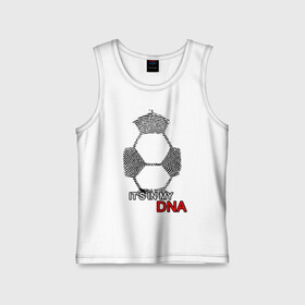 Детская майка хлопок с принтом FOOTBALL IN MY DNA в Санкт-Петербурге,  |  | art | dna | football | game | hand | play | soccer | sport | гены | днк | игра | игрок | кровь | отпечаток | рисунок | спорт | футбол | футболист