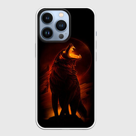 Чехол для iPhone 13 Pro с принтом DARK WOLF в Санкт-Петербурге,  |  | art | dark | evil | hunter | moon | night | strong | wolf | волк | зло | клыки | луна | ночь | оборотень | оскал | охотник | пасть | сила | тьма | хищник