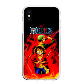 Чехол для iPhone XS Max матовый с принтом Зоро и Луффи в огне One Piece в Санкт-Петербурге, Силикон | Область печати: задняя сторона чехла, без боковых панелей | anime | manga | monkey d. luffy | one piece | zoro roronoa | аниме | большой куш | ван пис | вон пис | зородзюро | король пиратов | луси | луфи | луффи | манга | манки д. луффи | мугивара | охотник на пиратов | пират