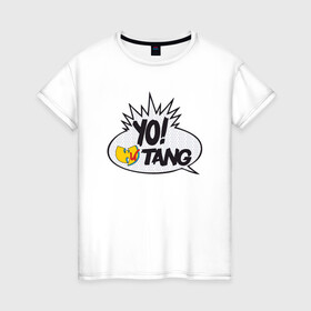 Женская футболка хлопок с принтом Yo! Wu-Tang в Санкт-Петербурге, 100% хлопок | прямой крой, круглый вырез горловины, длина до линии бедер, слегка спущенное плечо | black | gza | hip hop | method man | music | new york | odb | old school | rap | rza | wu tang | wu tang clan | аудио | винил | ву тэнг | граффити | диджей | кассета | микрофон | музыка | нью йорк | пластинка | рэп | рэпер | хип хоп
