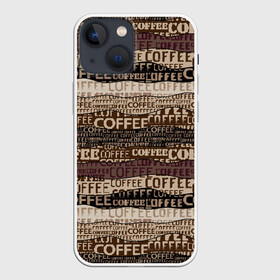 Чехол для iPhone 13 mini с принтом Кофе в Санкт-Петербурге,  |  | americano | coffee | espresso | latte | nescafe | американо | бариста | бармен | капучино | кофе | кофевар | кофейные зерна | кофейня | кружка кофе | латте | макиато | моккачино | мокко | нескафе | чай | чашка кофе | шоколад