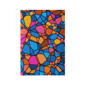 Обложка для паспорта матовая кожа с принтом Mosaic в Санкт-Петербурге, натуральная матовая кожа | размер 19,3 х 13,7 см; прозрачные пластиковые крепления | mosaic | мозаика | стекло | текстура