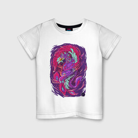 Детская футболка хлопок с принтом Разноцветный феникс в Санкт-Петербурге, 100% хлопок | круглый вырез горловины, полуприлегающий силуэт, длина до линии бедер | colorful | иллюстрация | огненная птица | птица | феникс