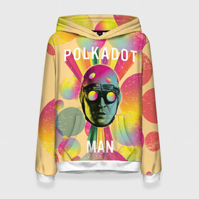 Женская толстовка 3D с принтом Polkadot Man в Санкт-Петербурге, 100% полиэстер  | двухслойный капюшон со шнурком для регулировки, мягкие манжеты на рукавах и по низу толстовки, спереди карман-кенгуру с мягким внутренним слоем. | polka dot man | polkadot man | suicide squad | the suicide squad | vdzabma | человек в горошек