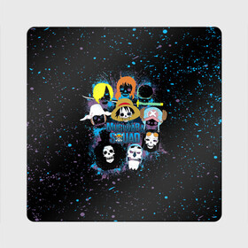 Магнит виниловый Квадрат с принтом Отдряд Мугивара One Piece в Санкт-Петербурге, полимерный материал с магнитным слоем | размер 9*9 см, закругленные углы | anime | manga | one piece | аниме | большой куш | ван пис | весёлый роджер | вон пис | король пиратов | логотип | манга | монки д. луффи | мугивары | перекрещённый костями | пират | пиратский флаг