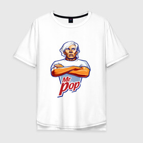 Мужская футболка хлопок Oversize с принтом Энди Уорхол Mr.pop в Санкт-Петербурге, 100% хлопок | свободный крой, круглый ворот, “спинка” длиннее передней части | andy warhol | искусство | художник | энди уорхол