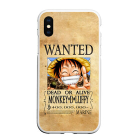 Чехол для iPhone XS Max матовый с принтом Манки Д. Луффи в розыске One Piece в Санкт-Петербурге, Силикон | Область печати: задняя сторона чехла, без боковых панелей | anime | manga | monkey d. luffy | one piece | аниме | большой куш | ван пис | вон пис | капитан | король пиратов | луси | луфи | луффи | луффи но уми | луффи таро | манга | манки д. луффи | мугивара | пират | пятый император