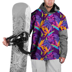 Накидка на куртку 3D с принтом Тропические листья в Санкт-Петербурге, 100% полиэстер |  | Тематика изображения на принте: абстракция | листья | паттерн | текстуры | тропики | узоры | цветы