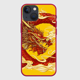 Чехол для iPhone 13 mini с принтом Китайский Дракон, China Dragon в Санкт-Петербурге,  |  | chinese dragon | dhina dragon | dragon | азиатский дракон | восточный дракон | дракон | китайские драконы | китайский дракон | красный дракон | традиционный китайский дракон | японский дракон