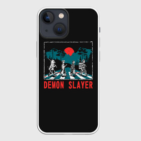 Чехол для iPhone 13 mini с принтом Demon slayer в Санкт-Петербурге,  |  | anime | beatles | kimetsu no yaiba | аниме | анимэ | битлз | клинок рассекающий демонов