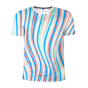Мужская футболка 3D спортивная с принтом Морская Лагуна! в Санкт-Петербурге, 100% полиэстер с улучшенными характеристиками | приталенный силуэт, круглая горловина, широкие плечи, сужается к линии бедра | гавайи. | море | океан | отдых | пляж | спокойствие | штиль