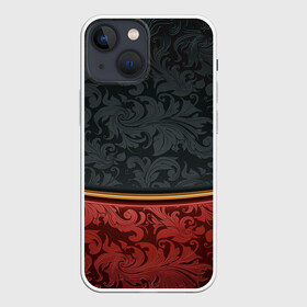 Чехол для iPhone 13 mini с принтом Дорогой узор в Санкт-Петербурге,  |  | dark | ornament | retro | vector | иллюстрация