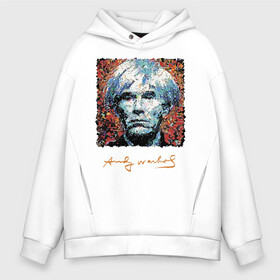 Мужское худи Oversize хлопок с принтом Andy Warhol в Санкт-Петербурге, френч-терри — 70% хлопок, 30% полиэстер. Мягкий теплый начес внутри —100% хлопок | боковые карманы, эластичные манжеты и нижняя кромка, капюшон на магнитной кнопке | andy warhol | art | legend | pop art | portrait | signature | искусство | легенда | подпись | поп арт | портрет | энди уорхол