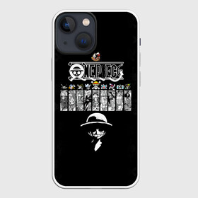 Чехол для iPhone 13 mini с принтом Пираты Соломенной Шляпы One Piece в Санкт-Петербурге,  |  | anime | manga | one piece | аниме | большой куш | ван пис | весёлый роджер | вон пис | король пиратов | логотип | манга | монки д. луффи | мугивары | перекрещённый костями | пират | пиратский флаг