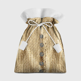 Подарочный 3D мешок с принтом Мешок счастья в Санкт-Петербурге, 100% полиэстер | Размер: 29*39 см | Тематика изображения на принте: мешковатый | мешок | плетение | прикол | циновка | эко | экологично