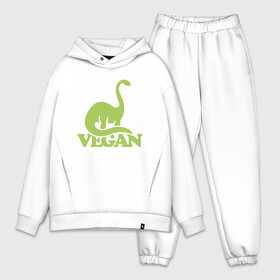 Мужской костюм хлопок OVERSIZE с принтом Dino Vegan в Санкт-Петербурге,  |  | Тематика изображения на принте: green | greenpaece | nature | sport | vegan | yoga | веган | вегетарианец | гринпис | динозавр | еда | животные | жизнь | здоровье | зеленый | йога | мир | овощи | пища | планета | природа | растение | спорт | тело | фрукты