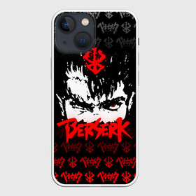 Чехол для iPhone 13 mini с принтом BERSERK (ЛОГО) в Санкт-Петербурге,  |  | anime | berserk | manga | аниме | берсерк | гатс | манга | череп