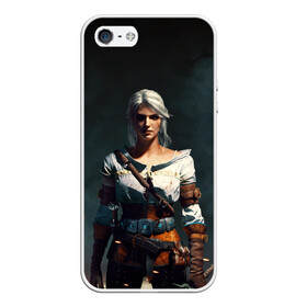 Чехол для iPhone 5/5S матовый с принтом THE WITCHER CIRI в Санкт-Петербурге, Силикон | Область печати: задняя сторона чехла, без боковых панелей | the witcher | ведьмак | зе витчер | игра | компьютерная игра