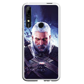 Чехол для Honor P Smart Z с принтом THE WITCHER / GERALT OF RIVIA в Санкт-Петербурге, Силикон | Область печати: задняя сторона чехла, без боковых панелей | the witcher | ведьмак | геральт | зе витчер | игра | компьютерная игра