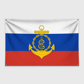 Флаг-баннер с принтом Черноморский флот ВМФ в Санкт-Петербурге, 100% полиэстер | размер 67 х 109 см, плотность ткани — 95 г/м2; по краям флага есть четыре люверса для крепления | вмф | вмф россии | знак | море | морская пехота | морской | моряк | россия | символ | флот | черноморский | черноморский флот | якорь