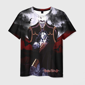 Мужская футболка 3D с принтом Ди: Охотник на вампиров в Санкт-Петербурге, 100% полиэфир | прямой крой, круглый вырез горловины, длина до линии бедер | вампир | граф | дампир | ди | магнус ли | наёмник | охотник
