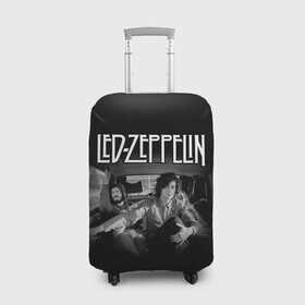 Чехол для чемодана 3D с принтом Led Zeppelin в Санкт-Петербурге, 86% полиэфир, 14% спандекс | двустороннее нанесение принта, прорези для ручек и колес | british | england | folk | hardcore | hardrock | led zeppelin | metal | music | punk | retro | rock | usa | гранж | джимми пейдж | лед цеппелин | метал | музыка | панк | ретро | роберт плант | рок | сша | фолк