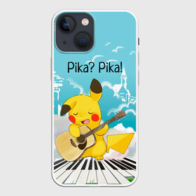 Чехол для iPhone 13 mini с принтом Пикачу играет на гитаре в Санкт-Петербурге,  |  | anime | picachu | pikachu | аниме | милый | пика | пикачу | покебол | покемон