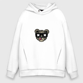 Мужское худи Oversize хлопок с принтом Swag bear в Санкт-Петербурге, френч-терри — 70% хлопок, 30% полиэстер. Мягкий теплый начес внутри —100% хлопок | боковые карманы, эластичные манжеты и нижняя кромка, капюшон на магнитной кнопке | Тематика изображения на принте: bear | swag | свэг медведь