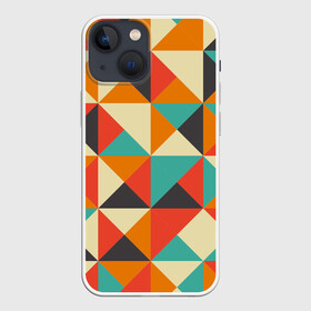 Чехол для iPhone 13 mini с принтом Треугольники в Санкт-Петербурге,  |  | геометрия | краски | кубы | минимализм | треугольники