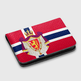 Картхолдер с принтом с принтом Норвегия | Флаг Норвегии в Санкт-Петербурге, натуральная матовая кожа | размер 7,3 х 10 см; кардхолдер имеет 4 кармана для карт; | герб | герб норвегии | корона | красный | лев | линии | норвегии | норвегия | синий | топор | флаг | флаг норвегии | щит