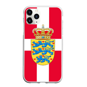 Чехол для iPhone 11 Pro матовый с принтом Дания | Герб и флаг Дании в Санкт-Петербурге, Силикон |  | Тематика изображения на принте: герб | дании | дания | корона | лев | львы | сердца | сердце | флаг | щит