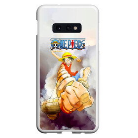 Чехол для Samsung S10E с принтом Удар резинового Луффи One Piece в Санкт-Петербурге, Силикон | Область печати: задняя сторона чехла, без боковых панелей | Тематика изображения на принте: anime | manga | monkey d. luffy | one piece | аниме | большой куш | ван пис | вон пис | капитан | король пиратов | луси | луфи | луффи | луффи но уми | луффи таро | манга | манки д. луффи | мугивара | пират | пятый император