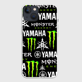 Чехол для iPhone 13 с принтом YAMAHA X MONSTER   SPORT в Санкт-Петербурге,  |  | monster energy | motorcycle | yamaha | yzf r6 | байк | байкер | зеленый | монстер | мотоспорт | мототехника | мотоцикл | мотоциклист | скутер | энергетик. | ямаха