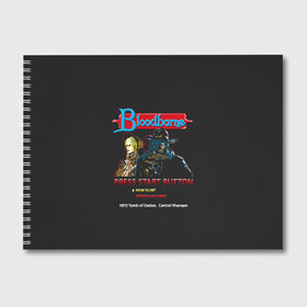 Альбом для рисования с принтом Bloodborne 8 bit в Санкт-Петербурге, 100% бумага
 | матовая бумага, плотность 200 мг. | 8 bit | 8 бит | bloodborne | game | games | stranger | бладборн | игра | игры | соулс | странник