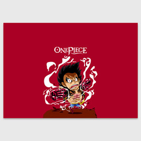 Поздравительная открытка с принтом One Piece. Луффи в ярости в Санкт-Петербурге, 100% бумага | плотность бумаги 280 г/м2, матовая, на обратной стороне линовка и место для марки
 | anime | manga | monkey d. luffy | one piece | аниме | большой куш | ван пис | вон пис | капитан | король пиратов | луси | луфи | луффи | луффи но уми | луффи таро | манга | манки д. луффи | мугивара | пират | пятый император