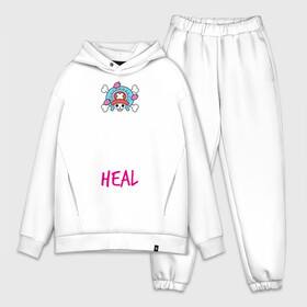 Мужской костюм хлопок OVERSIZE с принтом KEEP CALM and HEAL | Tony Tony Chopper в Санкт-Петербурге,  |  | one piece | tony tony chopper | аниме | большой куш | ван пис | великий флот | вон пис | врач | любитель сладкой ваты | манга | ниндзя пирато минко самурайский альянс | пират | пираты соломенной шляпы