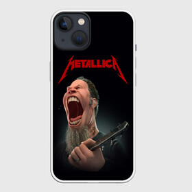 Чехол для iPhone 13 с принтом James Alan Hetfield | METALLICA (Z) в Санкт-Петербурге,  |  | james alan hetfield | kurt kobein | metallica | rock | джеймс хэтфилд | курт кобейн | металика | металлика | рок | супер звезда