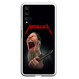 Чехол для Honor 20 с принтом James Alan Hetfield | METALLICA (Z) в Санкт-Петербурге, Силикон | Область печати: задняя сторона чехла, без боковых панелей | james alan hetfield | kurt kobein | metallica | rock | джеймс хэтфилд | курт кобейн | металика | металлика | рок | супер звезда