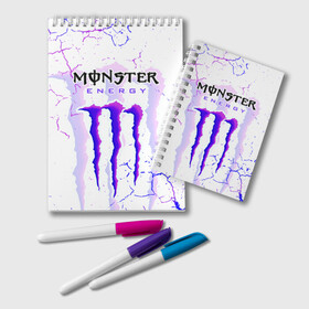 Блокнот с принтом MONSTER ENERGY / МОНСТЕР в Санкт-Петербурге, 100% бумага | 48 листов, плотность листов — 60 г/м2, плотность картонной обложки — 250 г/м2. Листы скреплены удобной пружинной спиралью. Цвет линий — светло-серый
 | monster energy | motorcycle | racing. | sport | sportcar | авто | байк | байкер | гонки | зеленый | монстер | мотоспорт | мототехника | мотоцикл | мотоциклист | скутер | спорткар | энергетик