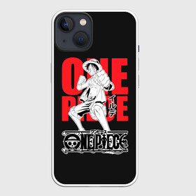 Чехол для iPhone 13 с принтом One Piece Luffy в Санкт-Петербурге,  |  | anime | one piece | аниме | анимэ | большой куш | ван пис | король пиратов | луффи | пират | пираты | пираты соломенной шляпы | эйтиро одо