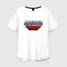 Мужская футболка хлопок Oversize с принтом Masters of the Universe Logo | Властелины вселенной Лого (Z) в Санкт-Петербурге, 100% хлопок | свободный крой, круглый ворот, “спинка” длиннее передней части | he man | logo | masters of the universe | she ra | властелины вселенной | логип | лого | мульт | мультфильм