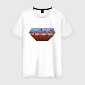 Мужская футболка хлопок с принтом Masters of the Universe Logo | Властелины вселенной Лого (Z) в Санкт-Петербурге, 100% хлопок | прямой крой, круглый вырез горловины, длина до линии бедер, слегка спущенное плечо. | Тематика изображения на принте: he man | logo | masters of the universe | she ra | властелины вселенной | логип | лого | мульт | мультфильм