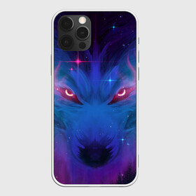 Чехол для iPhone 12 Pro Max с принтом Космо Волк в Санкт-Петербурге, Силикон |  | волк | звезды | космический волк | космо волк | космос | неон | рисунок