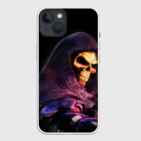 Чехол для iPhone 13 с принтом Skeletor | Masters of the Universe (+спина)  (Z) в Санкт-Петербурге,  |  | he man | logo | masters of the universe | she ra | skeletor | властелины вселенной | логип | лого | мульт | мультфильм | скелетор