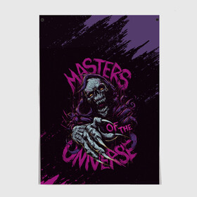 Постер с принтом Masters of the Universe | Скелетор (Z) в Санкт-Петербурге, 100% бумага
 | бумага, плотность 150 мг. Матовая, но за счет высокого коэффициента гладкости имеет небольшой блеск и дает на свету блики, но в отличии от глянцевой бумаги не покрыта лаком | he man | masters of the universe | she ra | skeletor | властелины вселенной | скелетор