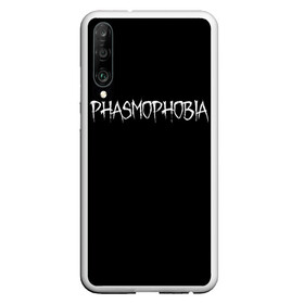 Чехол для Honor P30 с принтом Phasmophobia logo в Санкт-Петербурге, Силикон | Область печати: задняя сторона чехла, без боковых панелей | horror | phasmophobia | игра | пхасмафобия | пхасмофобия | фазмофобия | фасмофобия | хоррор
