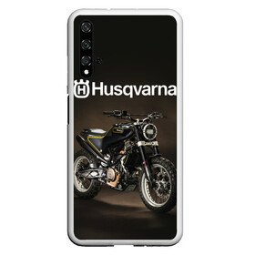 Чехол для Honor 20 с принтом HUSQVARNA / ХУСКВАРНА / SPORT в Санкт-Петербурге, Силикон | Область печати: задняя сторона чехла, без боковых панелей | Тематика изображения на принте: husqvarna | motorcycle | motosport | racing | speed | sport | байк. | гонки | двигатель | мото | мотокросс | мотоспорт | мототриал | мотоцикл | скорость | спорт | хускварна