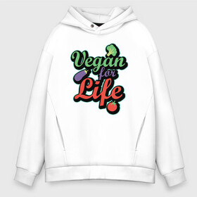 Мужское худи Oversize хлопок с принтом Vegan For Life в Санкт-Петербурге, френч-терри — 70% хлопок, 30% полиэстер. Мягкий теплый начес внутри —100% хлопок | боковые карманы, эластичные манжеты и нижняя кромка, капюшон на магнитной кнопке | Тематика изображения на принте: green | greenpeace | nature | sport | vegan | yoga | веган | вегетарианец | гринпис | еда | животные | жизнь | здоровье | зеленый | йога | мир | овощи | пища | планета | природа | растение | спорт | тело | фрукты