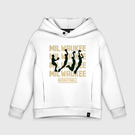 Детское худи Oversize хлопок с принтом Milwaukee Basketball в Санкт-Петербурге, френч-терри — 70% хлопок, 30% полиэстер. Мягкий теплый начес внутри —100% хлопок | боковые карманы, эластичные манжеты и нижняя кромка, капюшон на магнитной кнопке | antetokounmpo | basketball | bucks | giannis | milwaukee | mvp | nba | sport | streetball | адетокумбо | бакс | баскетбол | игра | милуоки | мяч | нба | олень | спорт | стритбол | тренер | чемпион | янис